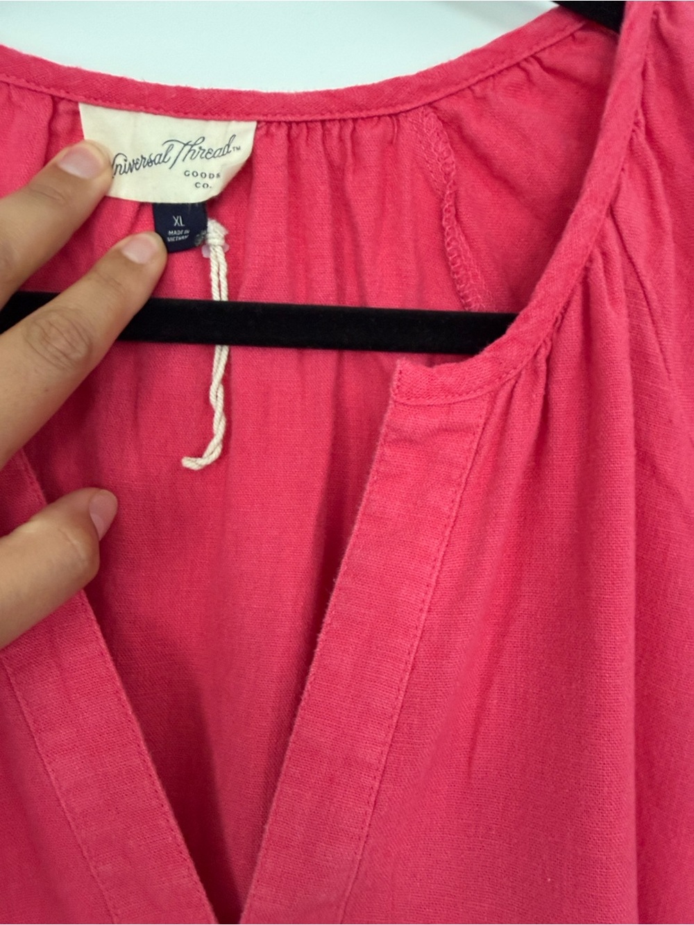 Universal Thread Coral-Pink V-Neck Mini Dress